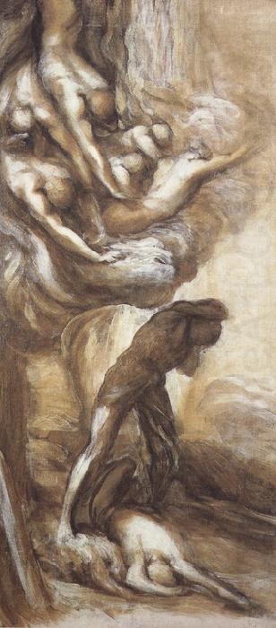 The Denunciation of Cain (mk37), george frederic watts,o.m.,r.a.